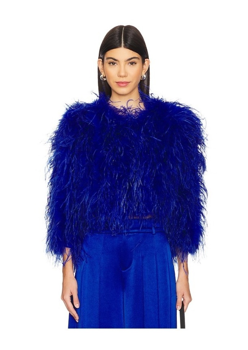 Alice + Olivia Kidman Feather Jacket