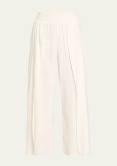 Alice + Olivia Larissa Cropped Linen-Blend Pants