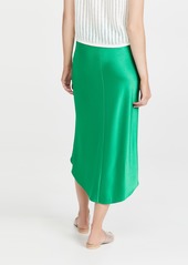 alice + olivia Maeve High Low Slip Skirt