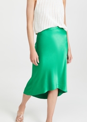 alice + olivia Maeve High Low Slip Skirt