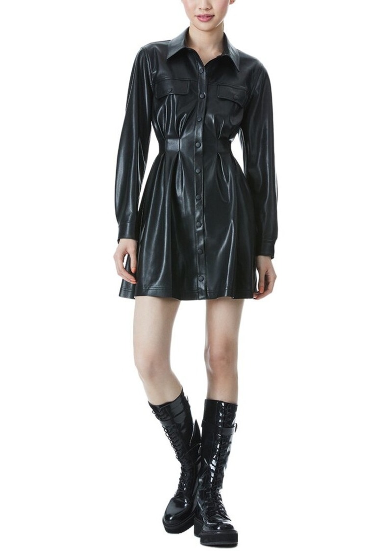 alice + olivia Malina Placket Shirtdress