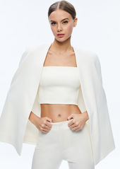 alice + olivia MARICA SQUARE NECK CAPE TOP