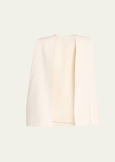 Alice + Olivia Marica Square-Neck Crop Top with Matching Cape Overlay