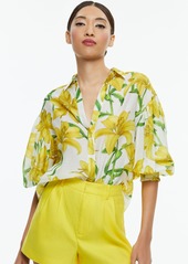 alice + olivia MAYLIN LONG SLEEVE BLOUSE