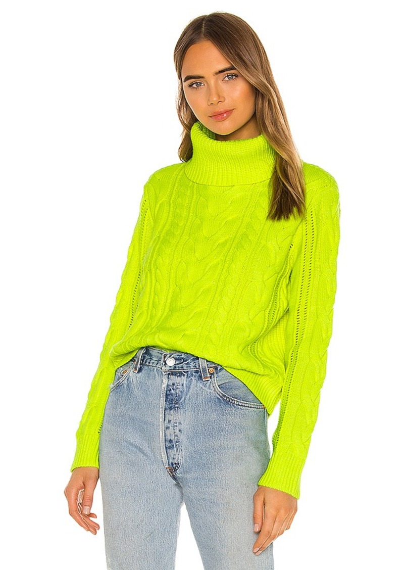 Alice + Olivia Mayme Turtleneck Cable Pullover