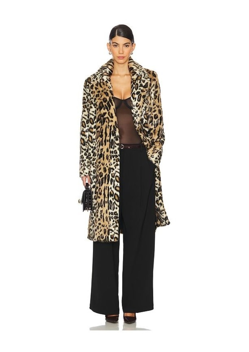 Alice + Olivia Nicholas Oversized Faux Fur Coat