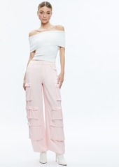 alice + olivia OLYMPIA MID RISE BAGGY CARGO PANTS