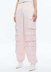 alice + olivia OLYMPIA MID RISE BAGGY CARGO PANTS