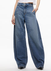 alice + olivia PARKER LOW RISE BALLOON LEG JEAN