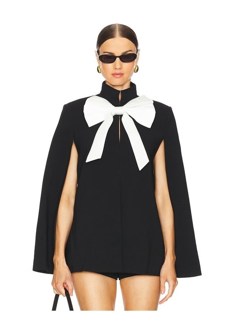 Alice + Olivia Philippa Bow Cropped Cape