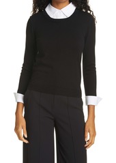 Alice + Olivia Porla Sweater with Removable Collar and Cuffs