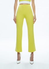 alice + olivia RMP MID RISE BACK-ZIP BOOTCUT ANKLE PANT