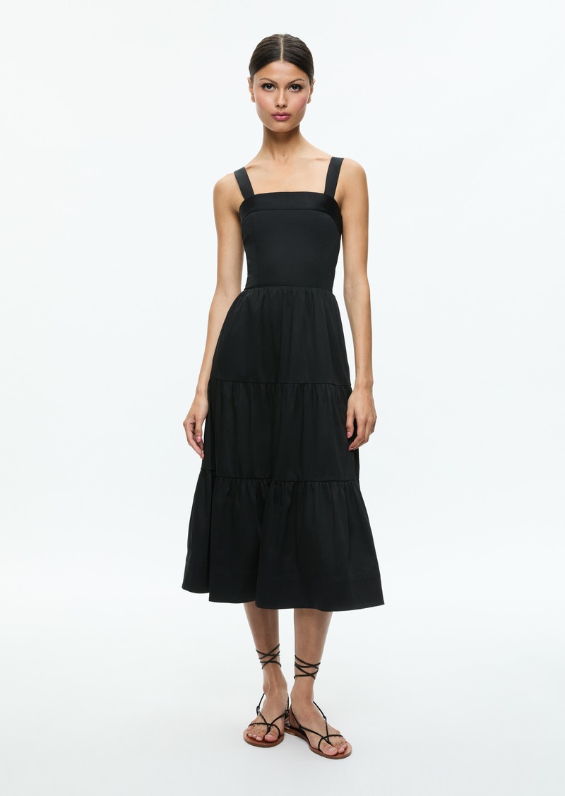 alice + olivia SAIGE MIDI DRESS