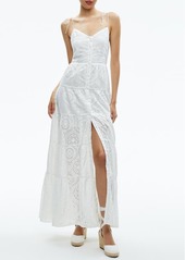 Alice + Olivia Shantella Cotton Eyelet Maxi Dress