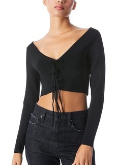 alice + olivia Sharee 2-Way Cropped Pullover