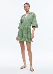 alice + olivia SHERRIE GATHERED TUNIC DRESS