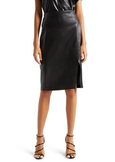 Alice + Olivia Siobhan Faux Leather Skirt