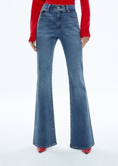 alice + olivia STACEY MID RISE BELL JEAN