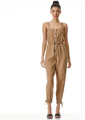 alice + olivia TIANA BUTTON FRONT JUMPSUIT