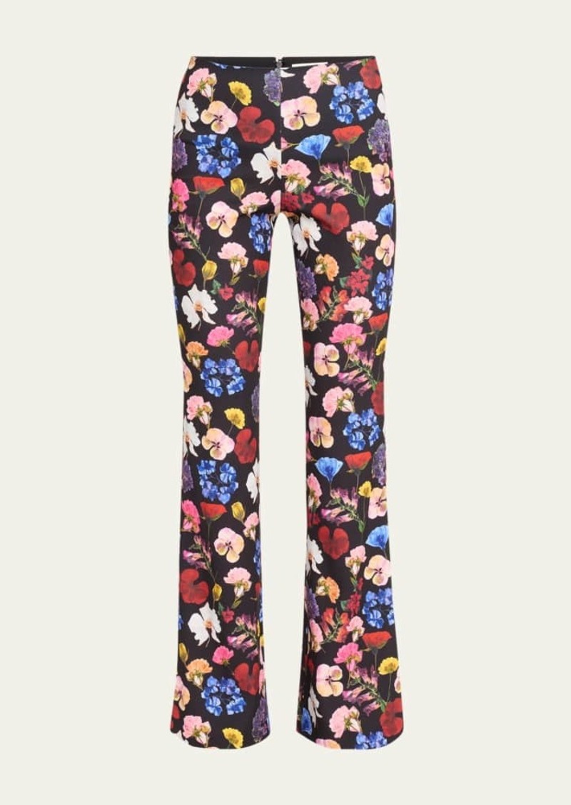 Alice + Olivia Timeless Blossom Rmp Bootcut Pants