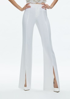 alice + olivia TISA LOW RISE CLEAN WAISTBAND BOOTCUT PANT