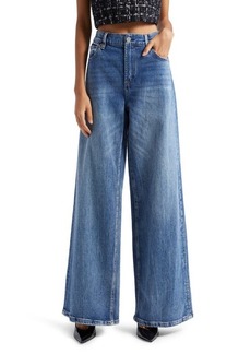 Alice + Olivia Trish Mid Waist Baggy Jeans