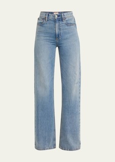 Alice + Olivia Weezy High-Rise Wide-Leg Jeans