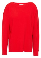 Alice + Olivia Woman Button-detailed Knitted Sweater Red