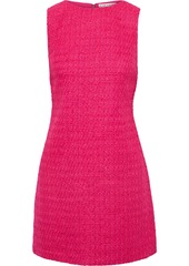 Alice + Olivia Woman Clyde Bouclé-tweed Mini Dress Bright Pink