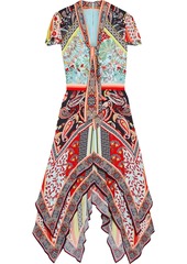 Alice + Olivia Woman Tamara Tiered Printed Crepe De Chine Dress Multicolor