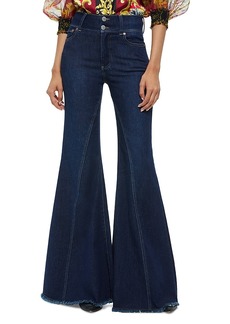 Alice + Olivia Alice and Olivia Beautiful High Rise Flare Jeans in Dream On