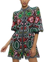 Alice + Olivia Alice and Olivia Bertha Blouson Sleeve Dress