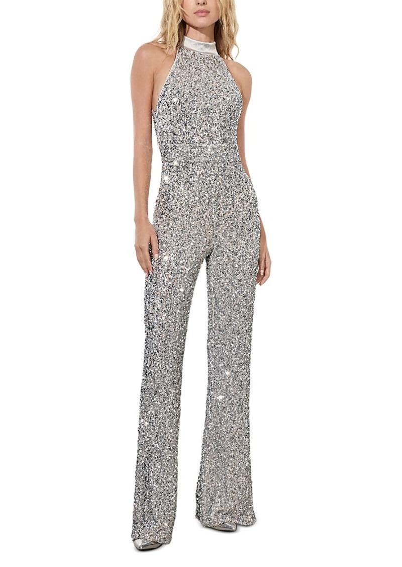 Alice + Olivia Alice and Olivia Cataline Sequin Jumpsuit