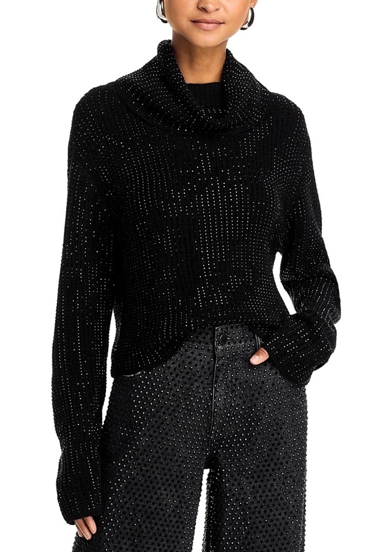 Alice + Olivia Alice and Olivia Corin Rhinestone Turtleneck Sweater