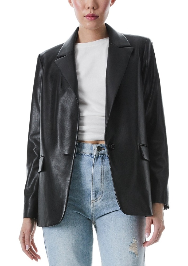 Alice + Olivia Alice and Olivia Denny Faux Leather Jacket