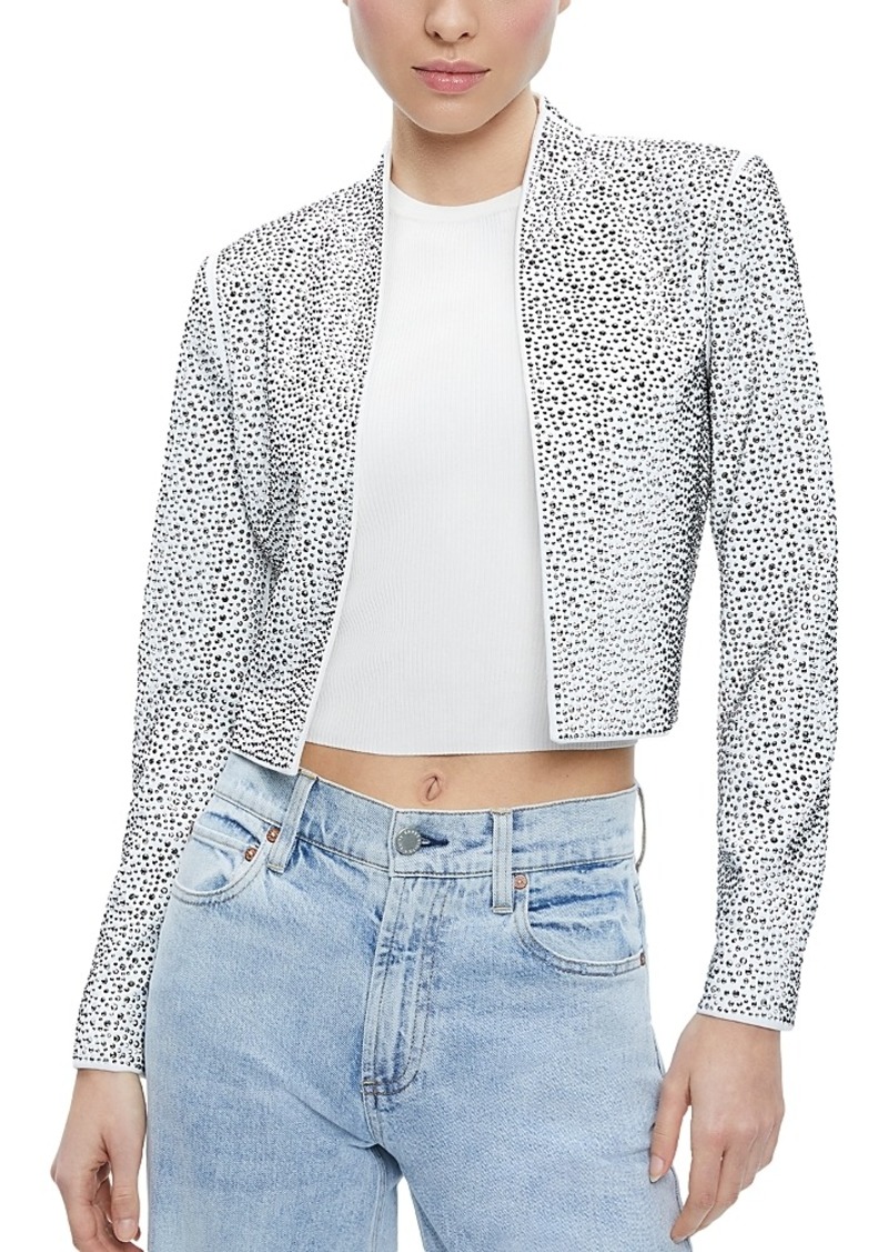 Alice + Olivia Alice and Olivia Kalia Embellished Open Front Jacket