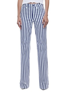 Alice + Olivia Alice and Olivia Keira Mid Rise 70's Bootcut Jeans in Admiral Stripe