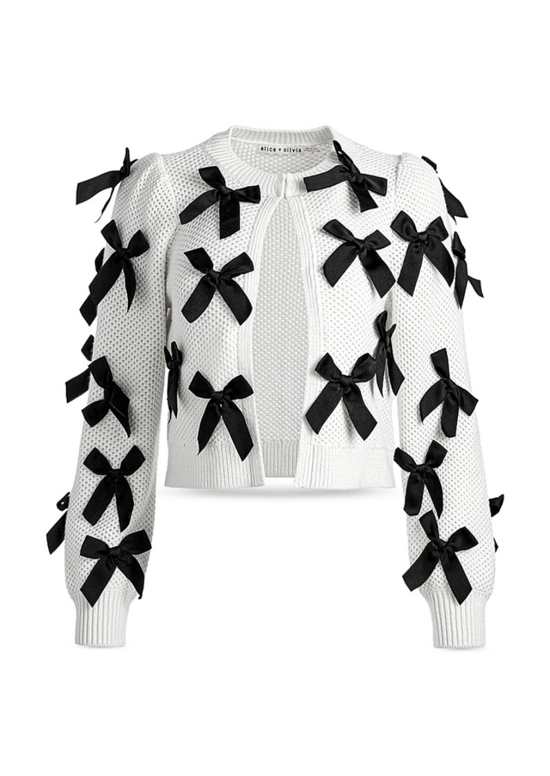 Alice + Olivia Alice and Olivia Kitty Bow Cardigan