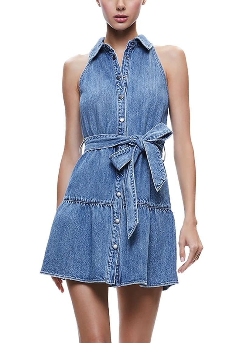 Alice + Olivia Alice and Olivia Miranda Denim Mini Dress