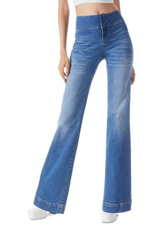 Alice + Olivia Alice and Olivia Olivia High Rise Flare Jeans in Best Intentions