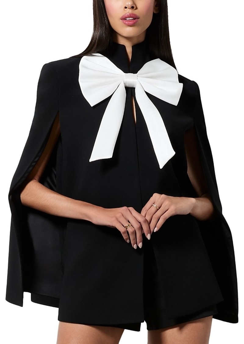 Alice + Olivia Alice and Olivia Phillippa Bow Cape Jacket