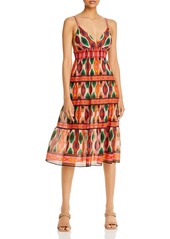 Alice + Olivia Alice and Olivia Santina Tiered Fit-and-Flare Dress