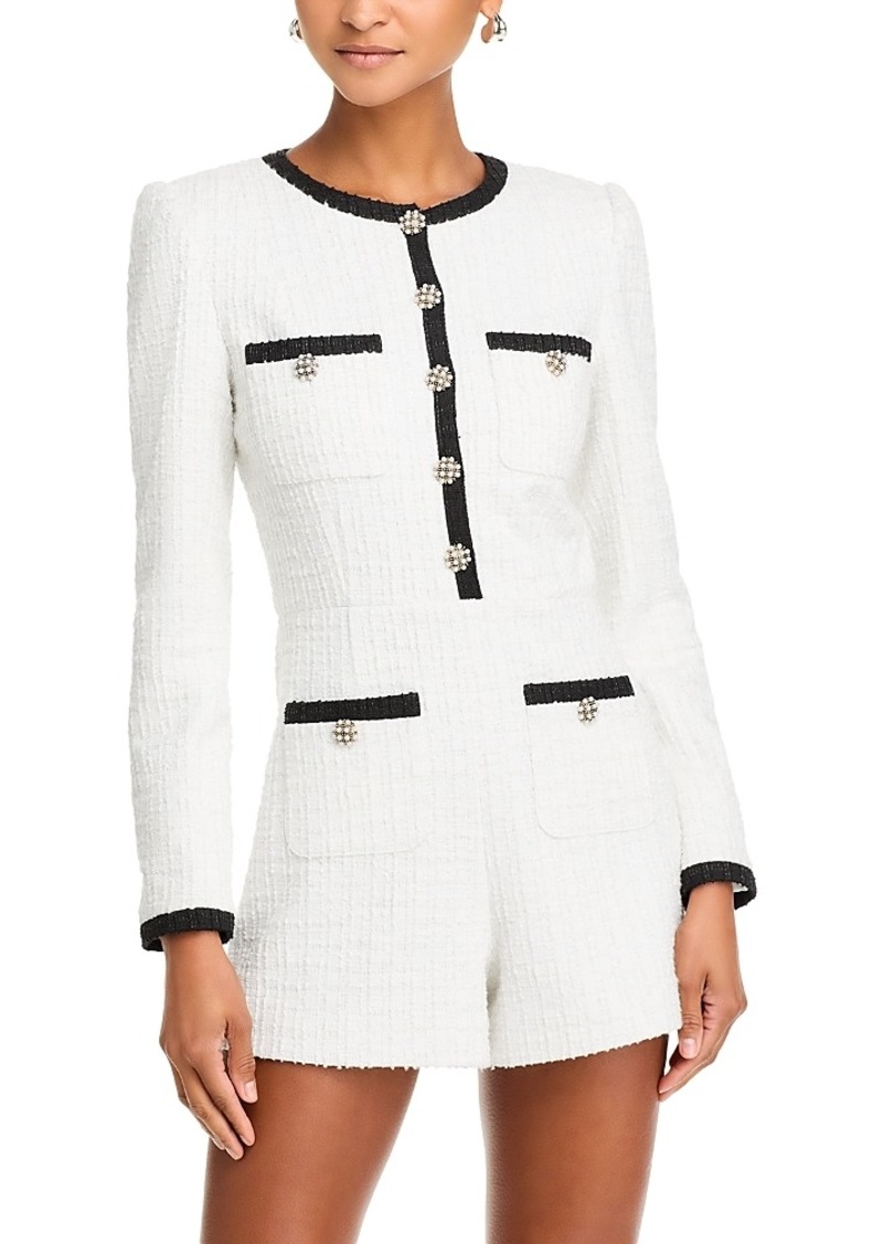 Alice + Olivia Alice and Olivia Shiloh Textured Romper