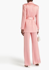 Alice + Olivia Alice Olivia - Belted satin blazer - Pink - L