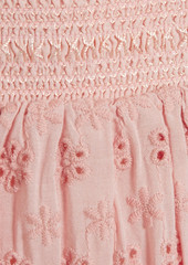 Alice + Olivia Alice Olivia - Bethie tiered broderie anglaise mini skirt - Pink - US 0