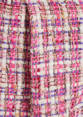 Alice + Olivia Alice Olivia - Conry pleated bouclé-tweed shorts - Pink - US 0