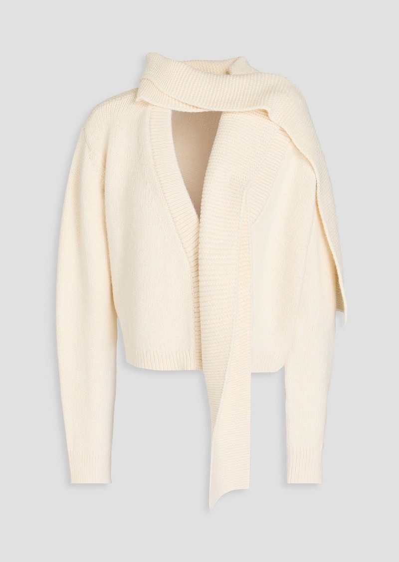 Alice + Olivia Alice Olivia - Cropped knitted cardigan - White - XS