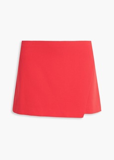 Alice + Olivia Alice Olivia - Darma wrap-effect crepe mini skirt - Orange - US 8