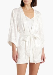 Alice + Olivia Alice Olivia - Domino satin-jacquard kimono - White - M/L