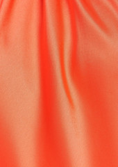 Alice + Olivia Alice Olivia - Zumi draped satin halterneck gown - Orange - US 0